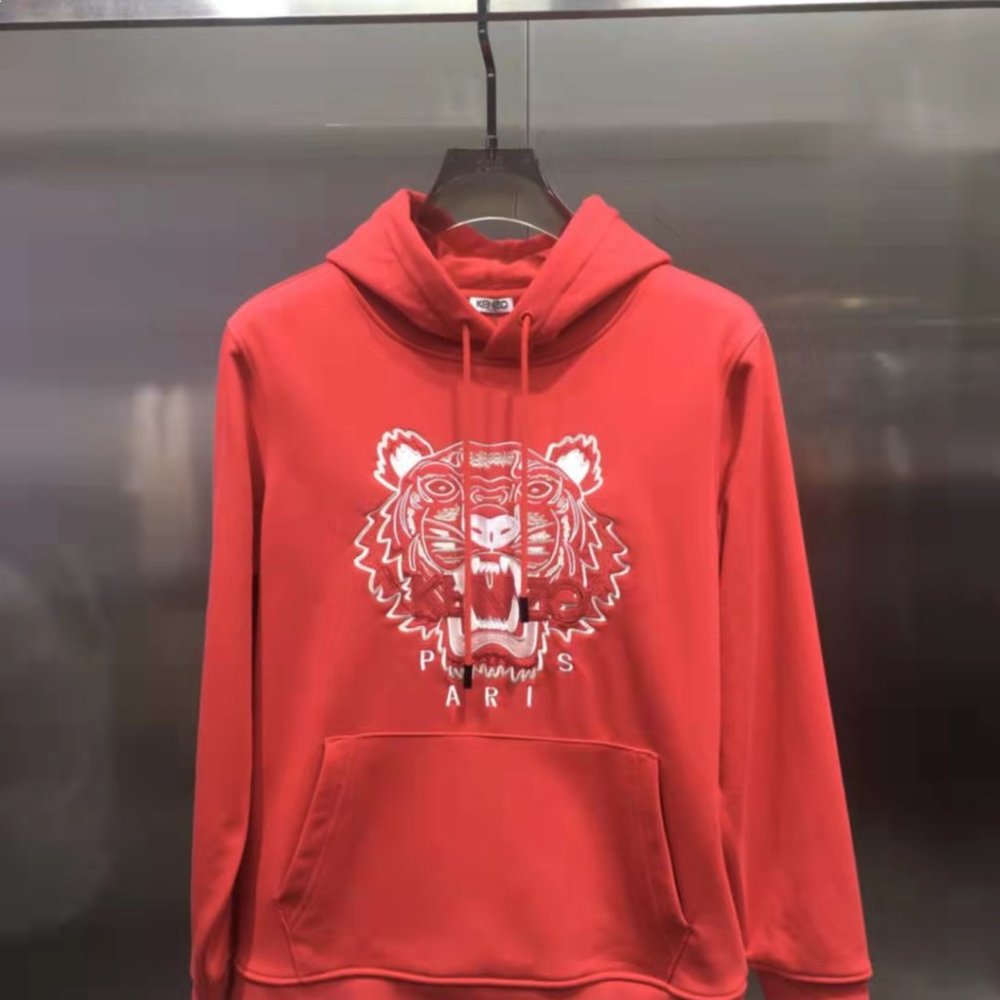 kenzo Tiger embroidery Hoodies.